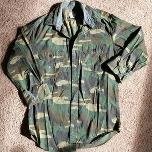 Vintage J.Crew Camouflage Button Up
